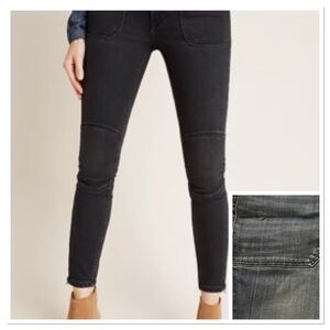 Pilcro and the Letterpress High Rise Jeans - moto blue